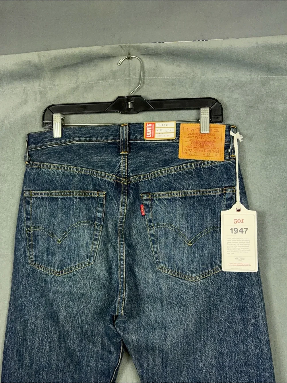 Levis Vintage Clothing LVC 1947 501 XX Selvedge Jeans Mens Size 32x32 Made Japan